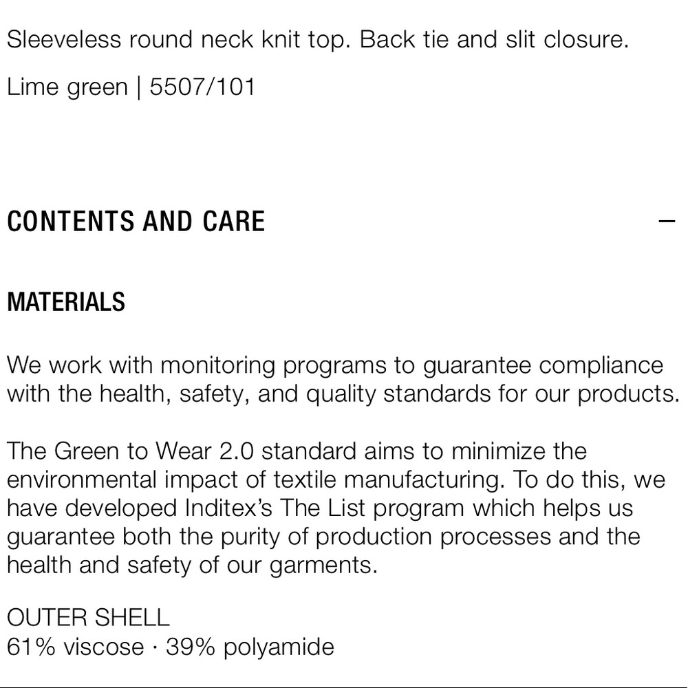 NWT Zara Neon Green Sleeveless Round Neck Knit Top in Size Small - Picture 9 of 9